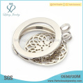 Best selling silver coin locket,jewelry chain lockets